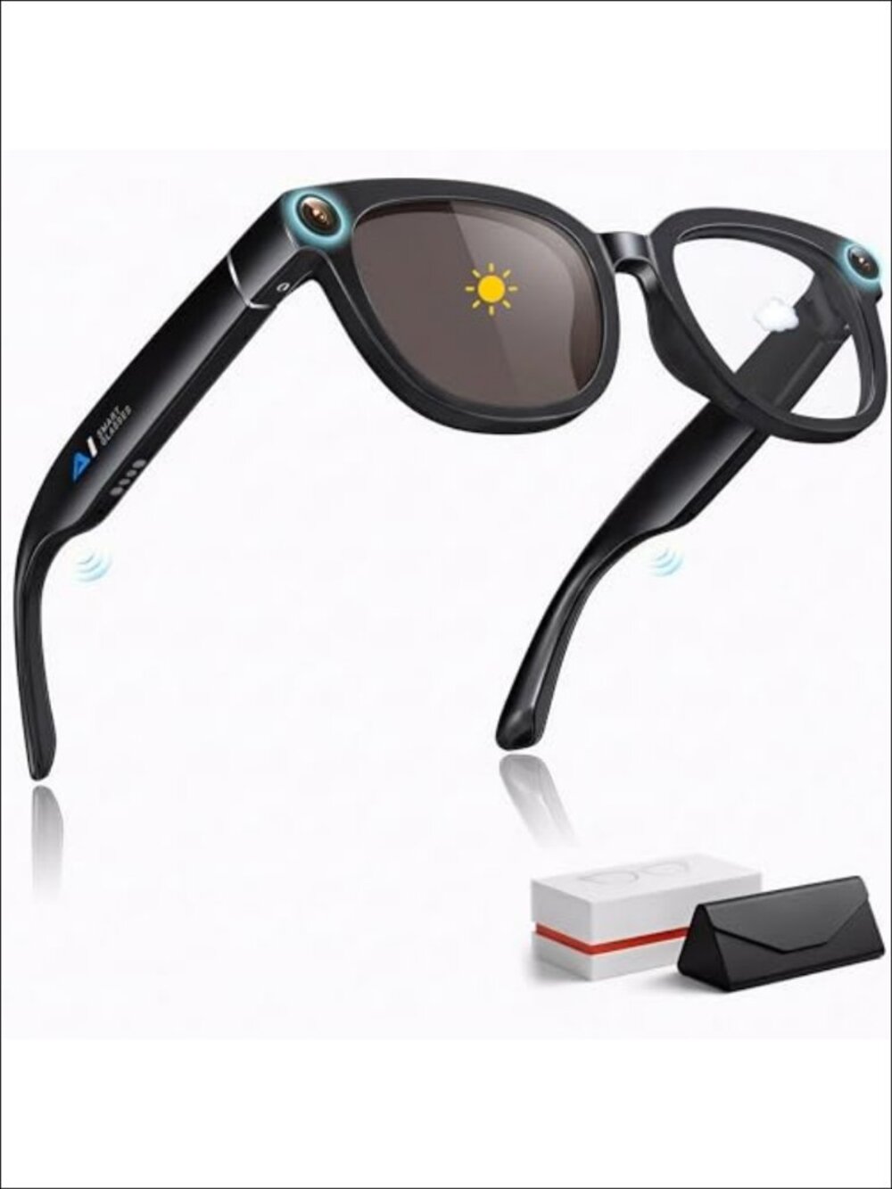 AI Smart Glasses 13MP Camera Photochromic Lens Real-Time Translation Voice